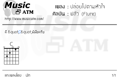 คอร์ดเพลง ปล่อยไปตามหัวใจ