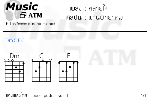 คอร์ดเพลง หลายใจ