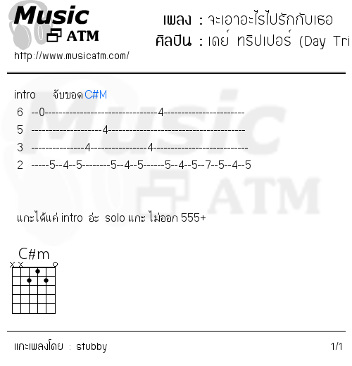 คอร์ดเพลง จะเอาอะไรไปรักกับเธอ