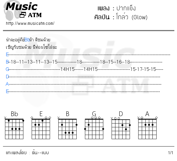 คอร์ดเพลง ปากแข็ง